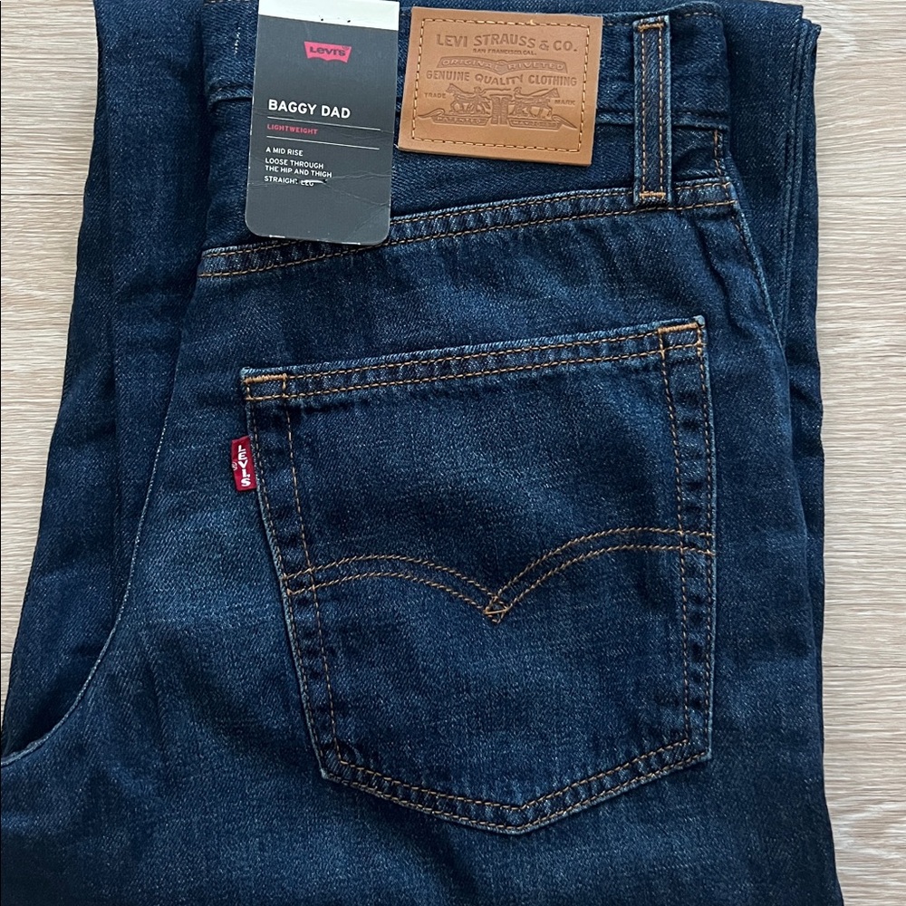 Levi's BAGGY DAD LINEN+ DENIM LIGHTWEIGHT WOMEN'S JEANS  NWT